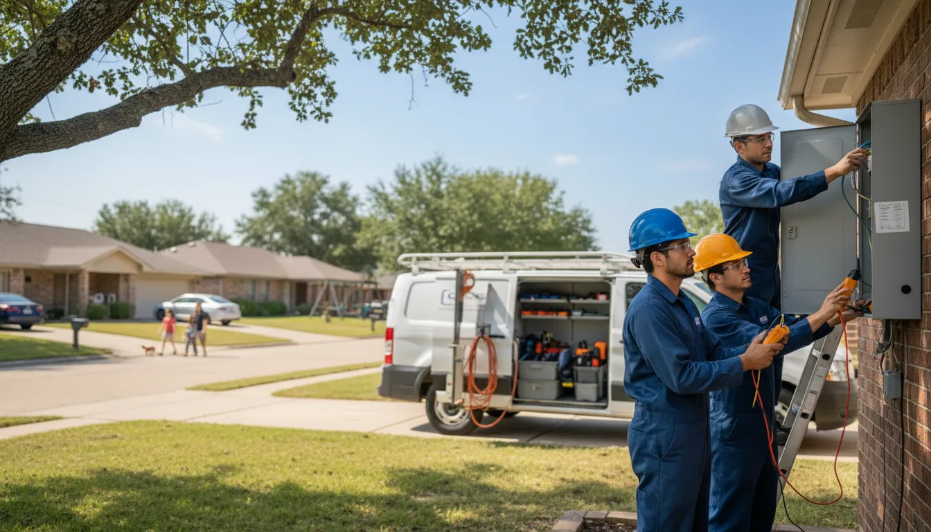 Certified electrician providing emergency electrical services in Lexington, TX